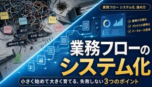 業務フローのシステム化｜失敗しない進め方と3つの成功ポイント アイキャッチ