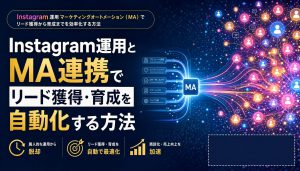 Instagram運用とMA連携でリード獲得・育成を自動化する方法 アイキャッチ
