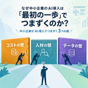 なぜ中小企業のAI導入は「最初の一歩」でつまずくのか？ 図