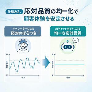 仕組み2：応対品質の均一化で顧客体験を安定させる 図