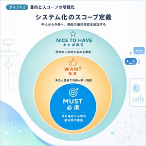 ポイント2：目的とスコープの明確化 図